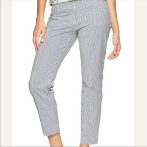 Gap seersucker slim cropped pants